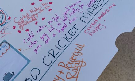 “Happy & Powerful” – How Cricket Makes Me Feel ……………………………………………………………………………………………..